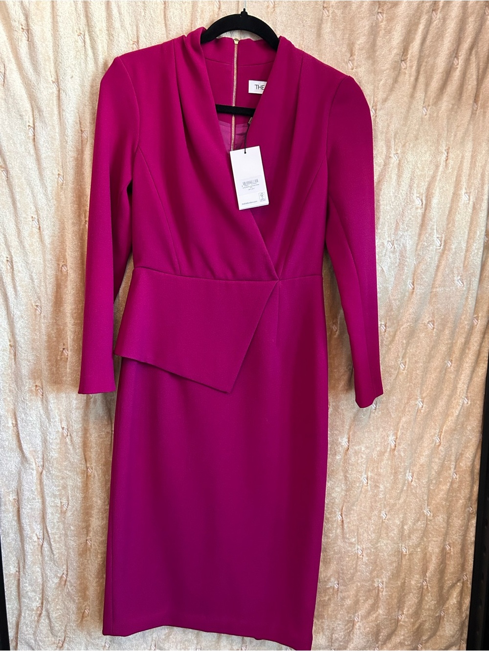 Magenta Fold dress